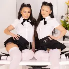 Lulu Chu in 'Petite Asian School Girls Lulu Chu And Kimmy Kimm Have Jules All Tied Up'