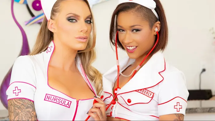 Juelz Ventura in Naughty Nurses Skin Diamond and Juelz ...